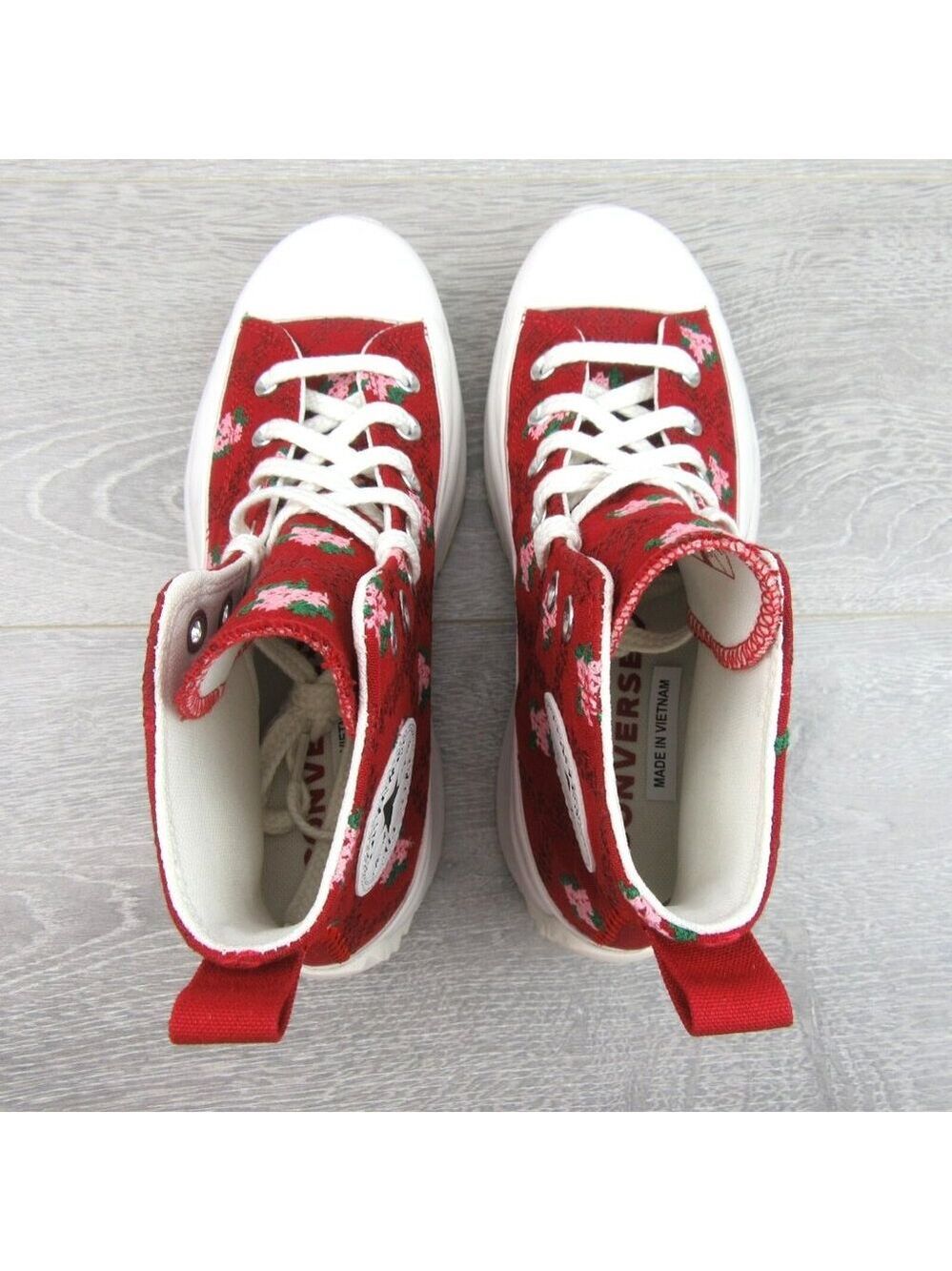 Converse Run Star Hike Platform Rose Cross Stitch Women's Size 8 NEW - Picture 10 of 16